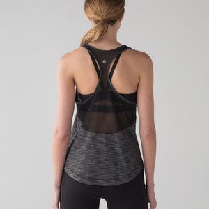 Lululemon Long Distance Tank- Heathered Black